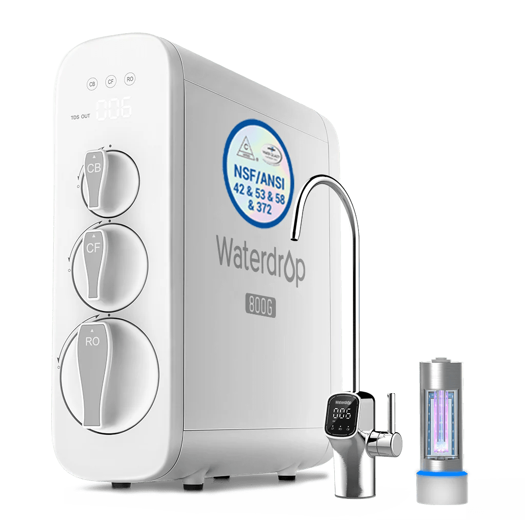 800 GPD Tankless RO System with UV Sterilizing Light - Waterdrop G3P800 - GreaterT