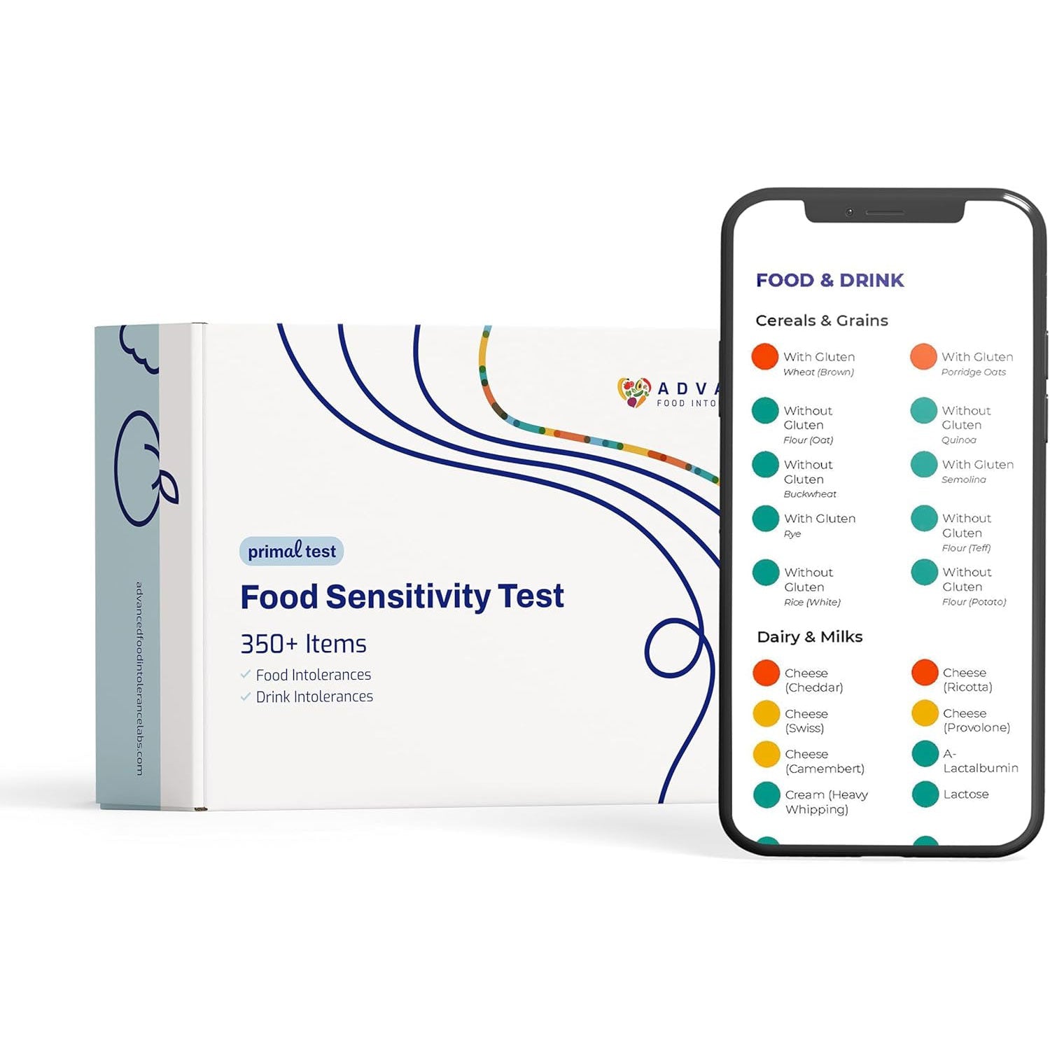 AFIL | Food & Drinks Sensitivity Intolerance Testing Kit for Adults & Kids | 350+ Items - GreaterT