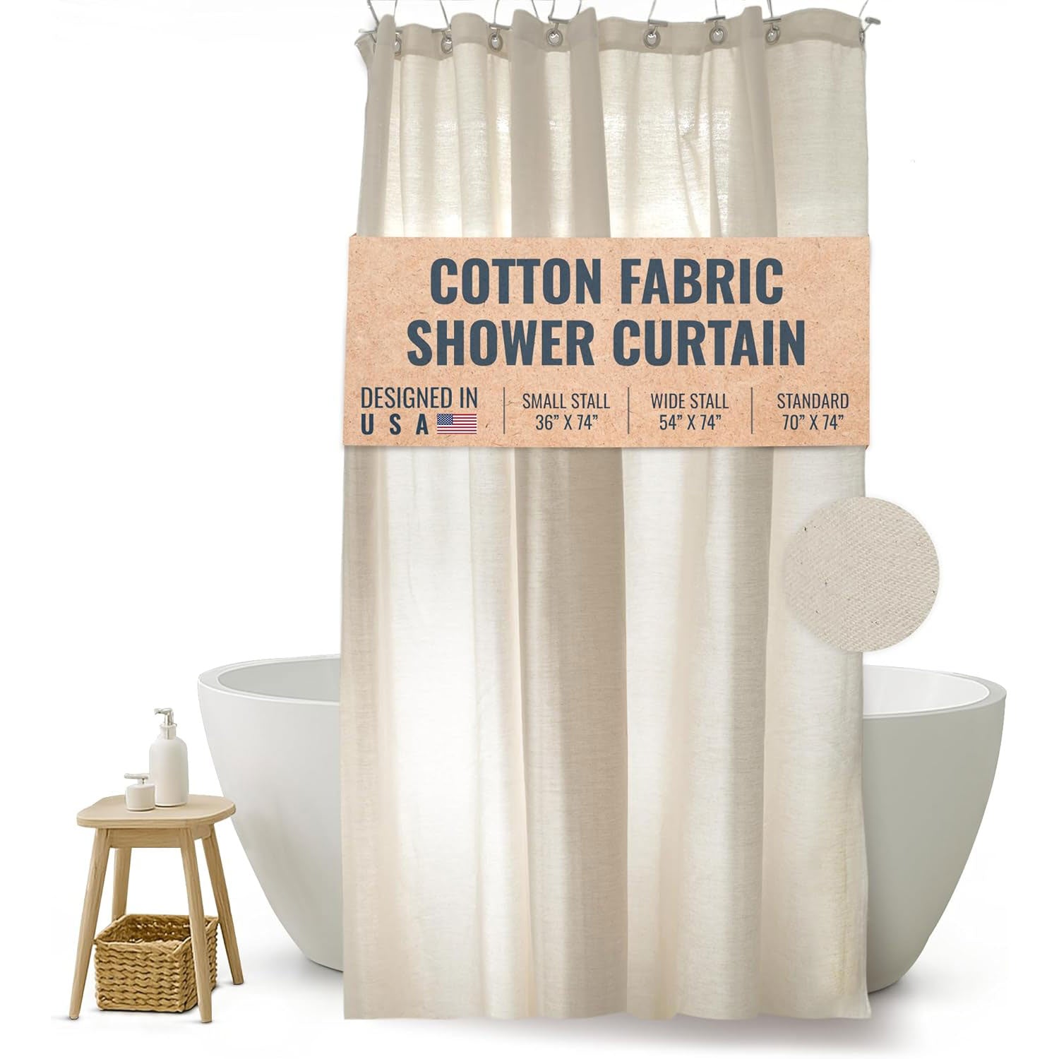 Bean Products Cotton Shower Curtain - GreaterT