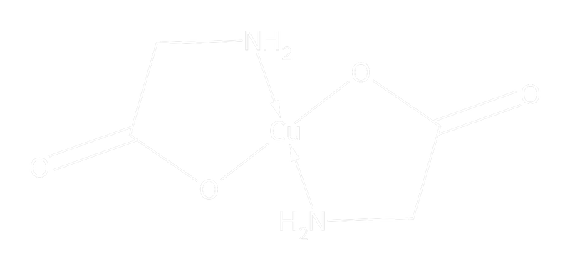 Copper bisglycinate molecular structure