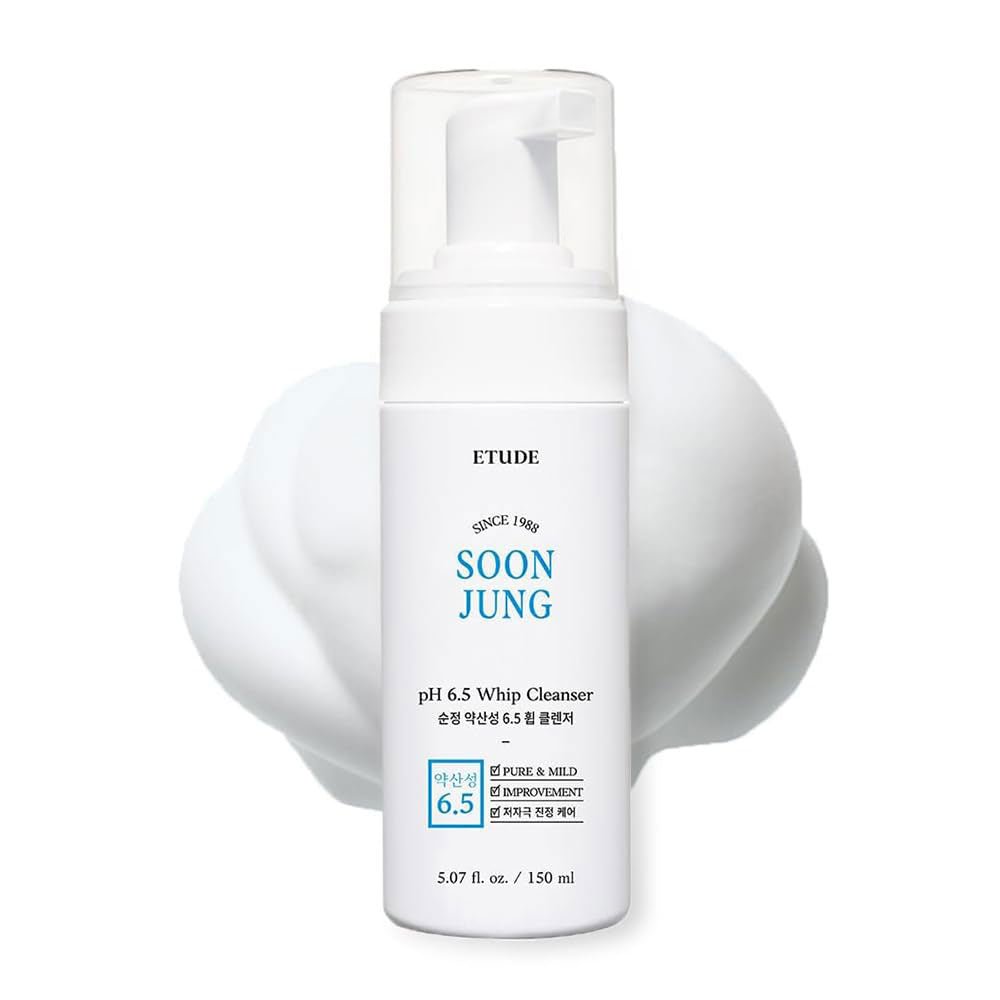 ETUDE SoonJung pH 6.5 Whip Facial Cleanser 5.1 fl. oz. (150ml) - GreaterT