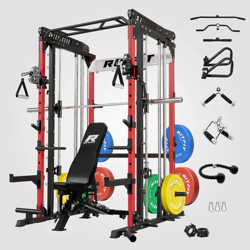 RitFit M1 PRO Smith Machine Home Gym Package Comprehensive All - In - One Workout System - GreaterT