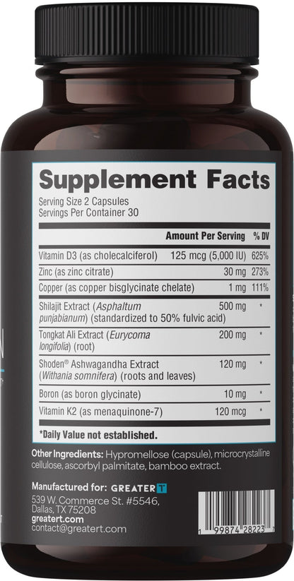 Foundation - Testosterone Support: 90 - Day Performance Cycle (Founder's Subscription) - GreaterT