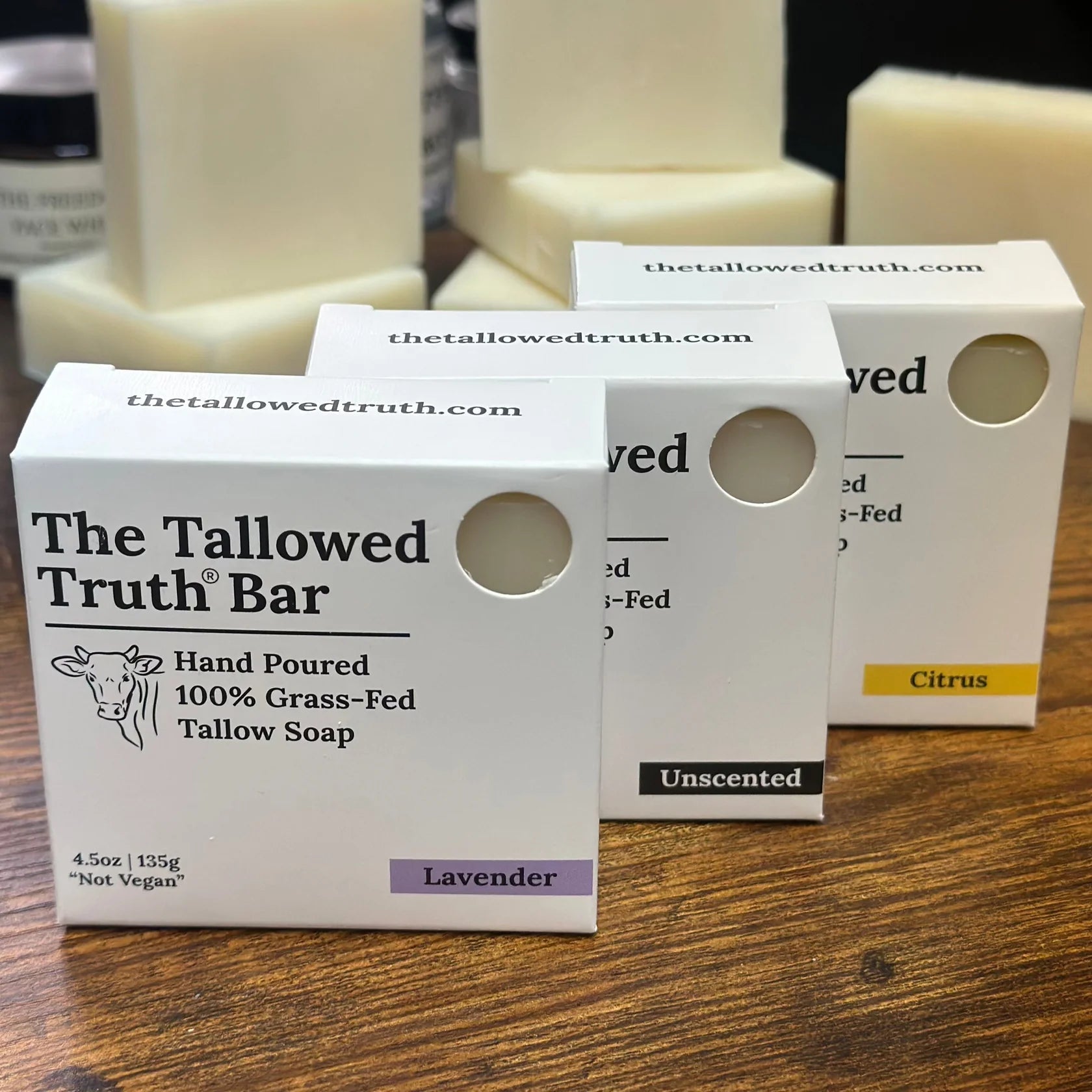 The Tallowed Truth Bar - Tallow Soap 3 Pack - GreaterT