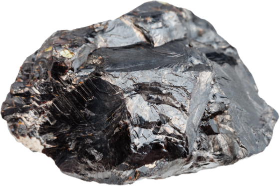 Raw zinc mineral